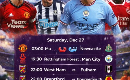 Jadwal Boxing Day Liga Inggris: MU Vs Newcastle Nanti Malam