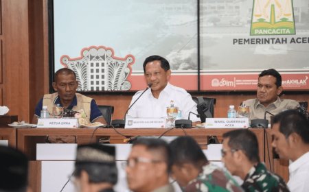 Mendagri Serap Aspirasi Kepala Daerah Aceh, Dorong Percepatan Rehabilitasi Pascabencana