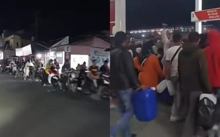 Viral Antrean Panjang di SPBU Aceh Tengah, Warga Panik Amankan BBM