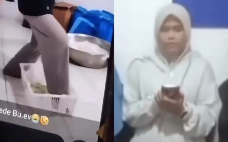 Viral Petugas SPPG Injak Buah Melon, Berdalih Sedang Peragakan Momen Terjatuh