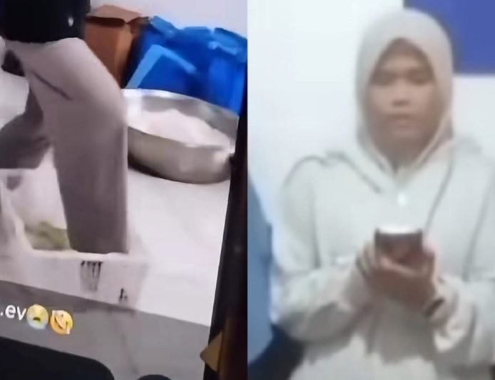 Viral Petugas SPPG Injak Buah Melon, Berdalih Sedang Peragakan Momen Terjatuh