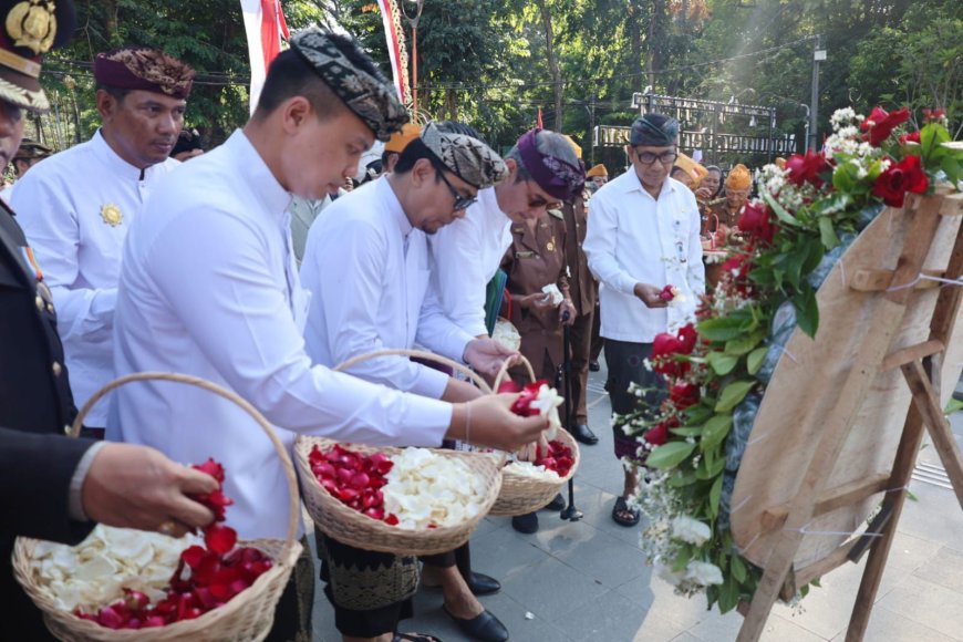 Arya Wibawa Pimpin Apel Peringatan Serangan Umum Kota Denpasar Ke-80 Tahun 2026